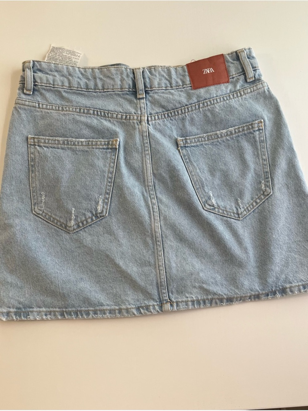 Zara Light Blue Denim Mini Skirt - Picture 3 of 4